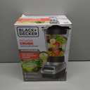 BLACK+DECKER PowerCrush Multi-Function Blender with 6-Cup Glass Jar, 4 Speed Settings, Silver