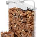 Oggi Easi Pour Airtight Food Storage Containers - Cereal Containers Storage, Rice Dispenser, Cereal Dispenser, Snack Storage Containers, Pasta Containers Storage, Containers with Lids - 80oz / 2.4lt