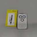 YWXTW for iPhone 17 Pro Max Camera Lens Protector, [Upgraded Glitter Design] Full Bling Sparkly Diamond Tempered Glass Screen Protector Metal Camera Cover Accessories (Glitter Silver, iPhone 17 Pro Max)