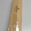 Black Curtain Rods 32 to 58 Inches (2.6-4.8ft), USFOOK 7/8 Inch Telescoping Splicing Drapery Rods for Windows 20 to 54 Inch, Decorative Translucent Finials