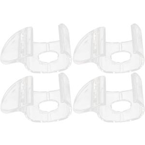 Angoily 4pcs Cordless Shade Handles Transparent Pulls for Roller Window Shades Blind Accessories Easy Installation Compatible with Roller Blinds