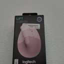 Logitech Lift Vertical Ergonomic Mouse, Wireless, Bluetooth or Logi Bolt USB receiver, Quiet clicks, 4 buttons, compatible with Windows/macOS/iPadOS, Laptop, PC - Rose