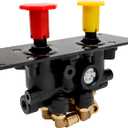 801631 MV-3 Dash Air Brake Control Valve, 3/8" PTC Ports - 5013293 MV3 Trailer Parking Brake Valve Compatible with Bendix BX801631, Freightliner BW5013293, Volvo BW801631