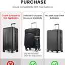 Travelkin Clear Luggage Cover Protectors For Suitcase Transparent TPU Suitcase Cover Protector Fit 18-32 Inch Luggage