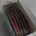 Yunlly 6 Rolls 3/ 8 Inch Christmas Velvet Ribbon for Gift Wrapping Bow 120 Yards Vintage Assorted Multicolored Craft Ribbon for Christmas Tree Wedding Decoration Ornament Making(Vivid Color)