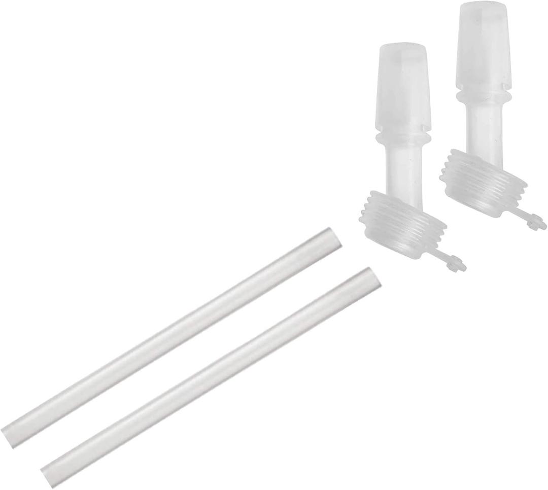 CamelBak Eddy+ Kids Replacement Bite Valves and Straws, SpillResistant EasyClean Refresh Kit, 2Pack, Clear