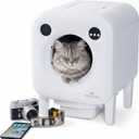 Automatic Litter Box 75L Extra Large Capacity for Multiple Cats - Self-Cleaning Litter Box with Camera, Intelligent Exhaust System, Safety Sensors and App Control for Your Smart Home