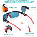 Kids Sunglasses Polarized Youth Baseball Softball Cycling Sports Sun Glasses Boys Girls