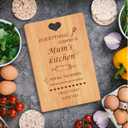 2 x Personalized Cutting Board, Unique Gifts for Mom, Bamboo Cutting Board, Personalized Gifts for Mom, Best Mom Ever Gifts for Mothers Day Birthday Christmas from Daughter Son