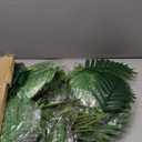 Tigeen 10 Pcs Artificial Palm Leaves Tree 33 Inch Fake Tropical Plant with Stems Large Faux Palm Leaf Bush Greenery for Hawaiian Luau, Jungle Safari, Pool Beach Party, Wedding, Garden, Indoor Outdoor