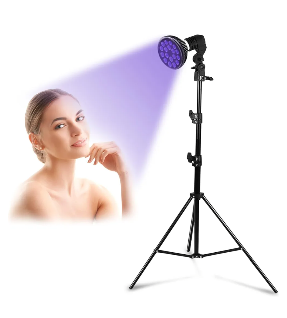 Tanning Lamp for Home Use with Adjustable Stand Purple Light for Indoor