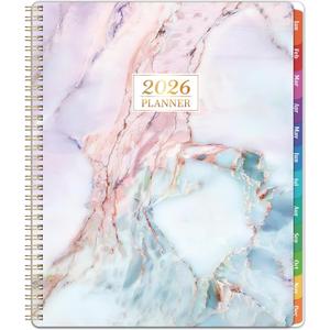3 x 2026 Planner - 2026 Planner Weekly and Monthly, 2026 Calendar Planners 8.5''x11'', Weekly Monthly Planners with Colorful Tabs, Inner Pocket