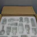 Glass Bud Vase Set of 60 - Small Vases for Flowers in Bulk - Assorted Vintage Crystal Vases for Flowers, Table Centerpieces (Clear, 60 Pcs)
