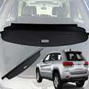 kaungka Cargo Cover for 11-17 Jeep Grand Cherokee Trunk Shielding Shade 2018 2019 2020 2021 Jeep Grand Cherokee Black (Not Fit for Jeep Cherokee)