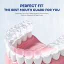 Anti Grinding Guard, Mouth Guard for Grinding Teeth at Night, Mouth Guard for Sleeping, Perfect fit Night Guards for Teeth Grinding, Reusable Mouthguard for Adults