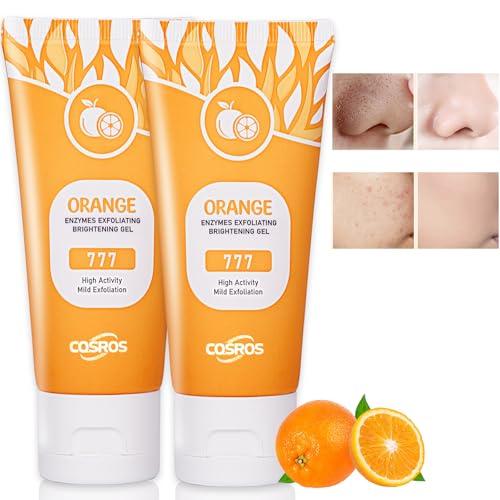 Orange Exfoliating Gel Scrub for Face and Body, Orange Peeling Gel, Deep Clean Pores, Remove Blackheads & Moisturize Skin for All Types Skin (1PCS)