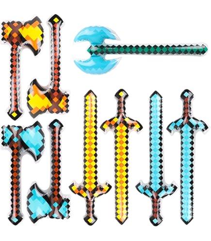 Mkork&fzsx Inflatable Sword Toy Weapons Sword Kid Party Favors (Pack of 16)