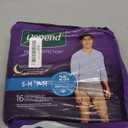Depend Night Defense Adult Incontinence Underwear for Men, Overnight, Disposable, Small/Medium, 16 Count (Pack of 2) (Packaging May Vary)