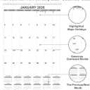 2026 Wall Calendar - Large Calendar 2026 from January 2026 - December 2026, 12 Months Calendar/Planner with Thick Paper, 20" x 30", Vertical, Black