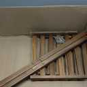 Tall Plant Stand Indoor, Wooden 2 Tier Plant Shelf for Multiple Plants, Corner Square Plant Display Rack, Flower Potted Stand for Living Room Balcony Bedroom Office