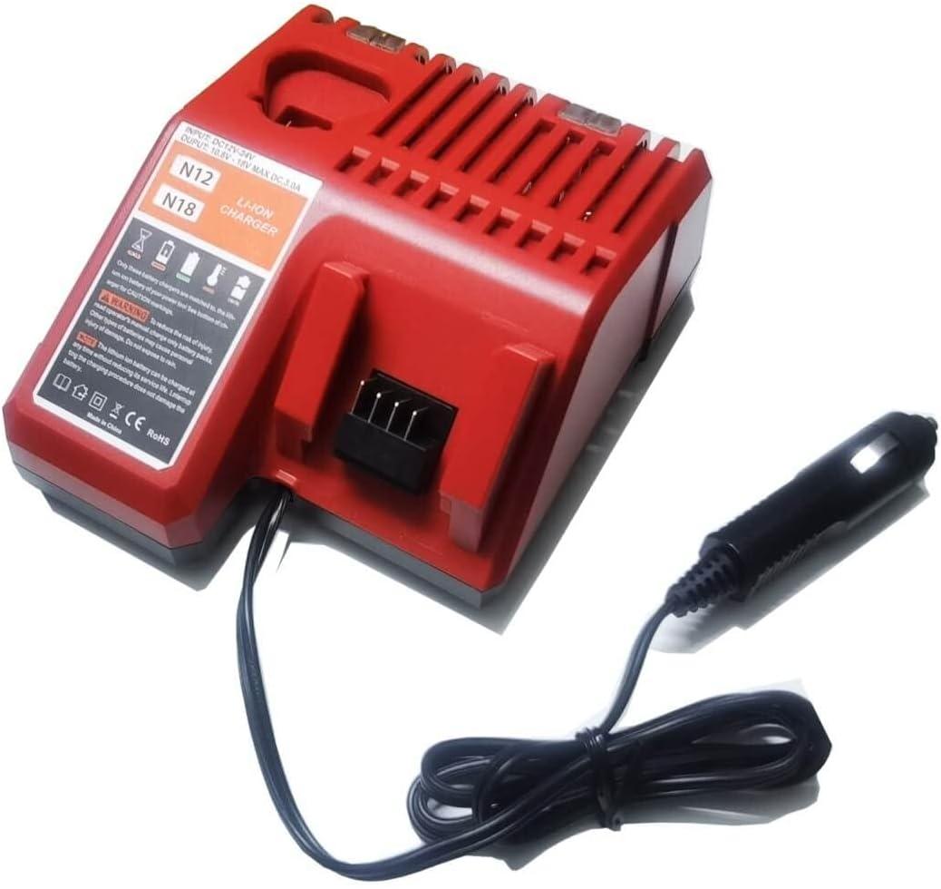 EAGLEWING Replace of Milwaukee Electric Tools Corp 48-59-1810 Vehicle Charger,The car Battery Charger compailble with M12/12V M14/14V M18/18V Battery