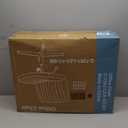 DUMOS Desk Chair No Wheels, Criss Cross Chair Wide Cross Legged Office Desk Vanity Chair, PU Leather Armless Adjustable Swivel Chairs for Home Computer Task Brwon