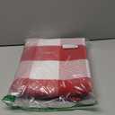 Christmas Red and White Plaid Rug 3 x 5 Ft, Hand-Woven Indoor/ Outdoor Layered Cotton Blend Buffalo Plaid Rug, Washable Front Door Mat, Perfect for Porch, Living Room, Entryway