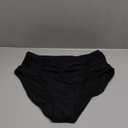 Blooming Jelly Womens High Waisted Bikini Bottoms Tummy Control Swim Bottom Ruched Full Coverage Retro Swimwear(Black, X-Large)