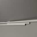 AIZESI 41-144 Inch Heavy Duty White Tension Curtain Rod - No Drilling, Adjustable, Rust-Resistant for Outdoor, Living Room, Window, Bathroom