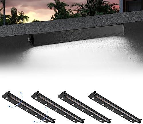 Kwinmyso 2-Packs 5W 12inch LED Hardscape Paver Lighting,12V AC/DC Low Voltage Retaining Wall Lights,Landscape Lighting,5000K Daylight White Outdoor Step Light,50,000 Hours Lifespan-Black