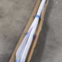 Paramondo Retractable Door Screen for Single Door, Free Stop Sliding Patio Doors - Durable White Aluminium Frames with Fiberglass Mesh - White, Size 38 9/16" Wide x 81 3/8" High