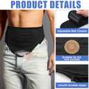 Paterr 8 Pcs Ostomy Belt Bag Cover with Adjustable Elastic Ostomy Support Belt and Inner Pocket to Hold Pouch Support for Men Women Sport and Swimming