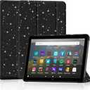 Lainergie Case with Auto Wake/Sleep, Black Glitter