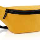 Fanny Pack for Kids,Adjustable Waist Bag for Kids Boys Girls,Cute Fashionable Waist Pack Children's Bum Bag,Sports Workout Traveling Running Carrying Phones Mini Bags (Yellow)