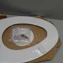 Bemis 1500EC 390 Lift-Off Wood Elongated Toilet Seat, Cotton White (Pack of 1)