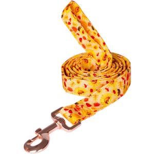 Tunkoo Premium Dog Leash with Sunflower Floral Pattern - Stylish, Sturdy, and Seasonal Pet Leash in Three Size Options Daily, Walking Puppy Leash, S