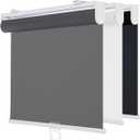 Cordless Roller Shades for Windows,Light Filtering Pull Down Blinds,Solar Screen Door Blinds,Flame Retardant UV Protection Fabric for Home Office (22" W x 72" H,Solar Grey)