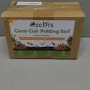 ZeeDix 100 Pack 30mm Organic Coco Coir Seed Starter Pellets, Compressed Coconut Fiber Seed Starter Soil Discs Potting Soil Mix for Indoor Outdoor Plants, Herbs Houseplants Bonsai Vegetables Flowers