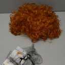 Adult Short Orange Red Curly Wig Anime Cosplay Costume Hair Soft Breathable Heat Resistant Synthetic Fibers Daily Fashion Party Wig