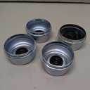 4PCS 2.72" Trailer Hub Cap,Trailer Axle Bearing Dust Cap Cup Grease Cover with 8 Rubber Plugs,Bolt Metal Trailer Axle Wheel Bearing and Hub Dust Caps for Most 7000 to 8000 Pound Axles Dexter