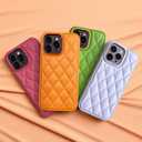 ZHEGAILIAN for iPhone 12 Pro Max Case, Military-Grade Protection, All-Around Shockproof Corners, Stylish Leather Phone Case for iPhone 12 Pro Max - Orange