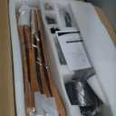 Ceiling Fans with Lights and Remote, 52 Inch Outdoor Fans for Patios, USA Original Patent, ETL Listed, 3 Downrods, 5 Blades, 6 Speeds Reversible Noiseless DC Motor Wood Fans for Farmhouse, Walnut Wood