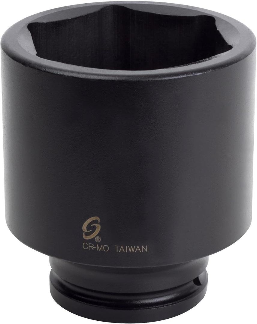 SUNEX Tools 3/4 in. Drive 2-5/8 in. 6-Point Deep Impact Socket, CR-MO Steel, Model 484D