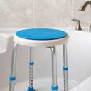 Vaunn Medical Tool-Free Assembly Adjustable Swivel Shower Stool Seat Bench with Anti-Slip Rubber Tips for Safety and Stability, 
Product Dimensions	13"D x 13"W x 20.5"H