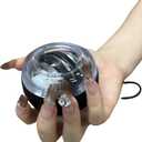 Gyro Power Wrist Trainer Ball - Strengthen Arms, Fingers, Wrist Muscles & Bones. Features Vibrant LED Lighting - Manual Spin for Fitness & Rehab!