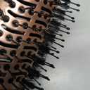 slopehill Mini Travel Dual Voltage Hair Dryer Brush,1000 Watts Hot Air Brush with European Plug, Ionic Hair Dryer and Styler for Women, Oval Barrel 2 Heat & 2 Speed Settings for International Travel (Black)