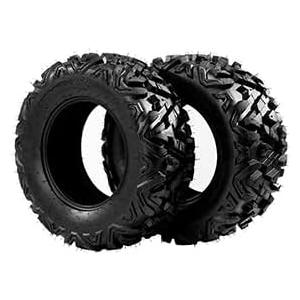 Complete Set of 2 All Terrain ATV UTV Tires 25x8-12 Front & 25x10-12 Rear 6PR Tubeless