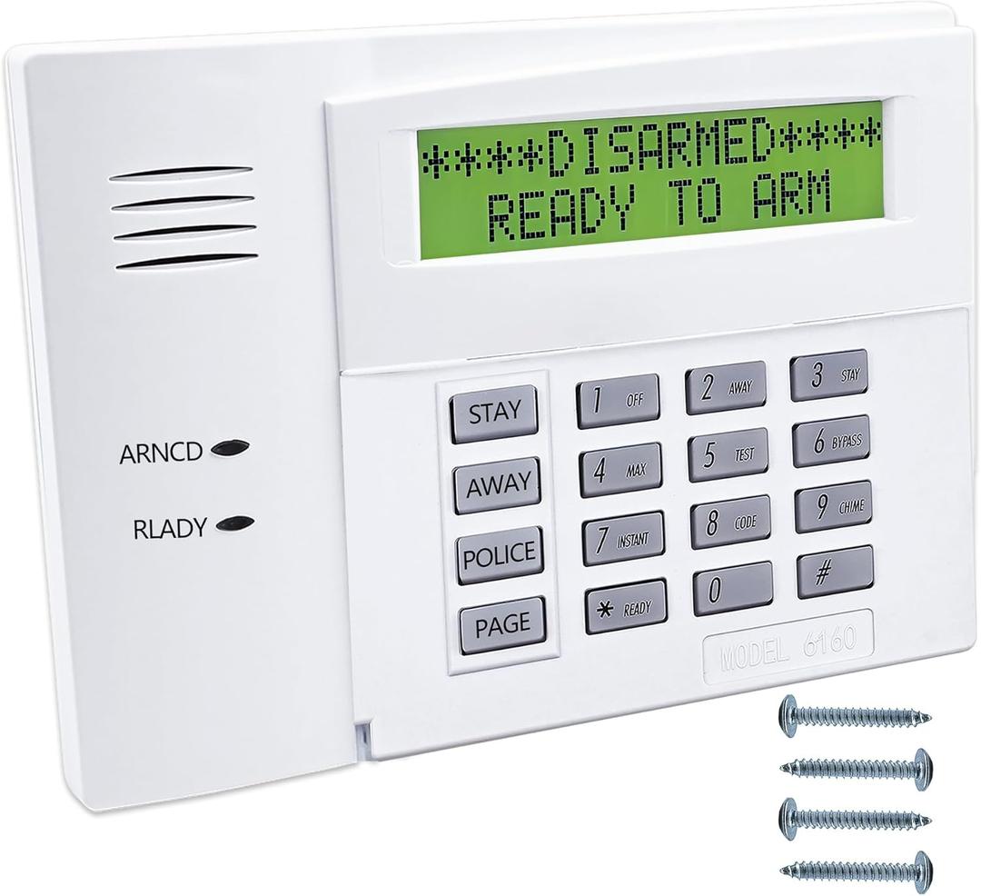 6160 Custom Alpha Alarm Keypad Display, Compatible with Honeywell VISTA ...