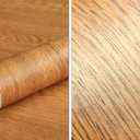 TOOLDECO Peel Stick Wood Grain Wallpaper Countertop Paper Funitures Decorative Vinyl Sticker(24Inch*118Inch)