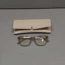 Madison Avenue Blue Light Blocking Glasses Anti Eyestrain UV Glare Blue Light Glasses for Women with Case, TV Phone Computer Gaming Eyeglasses (Coffee Brown)